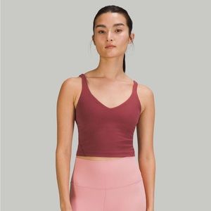 NWT lululemon align tank mulled wine size 6 OLD VERSION with thinner straps!